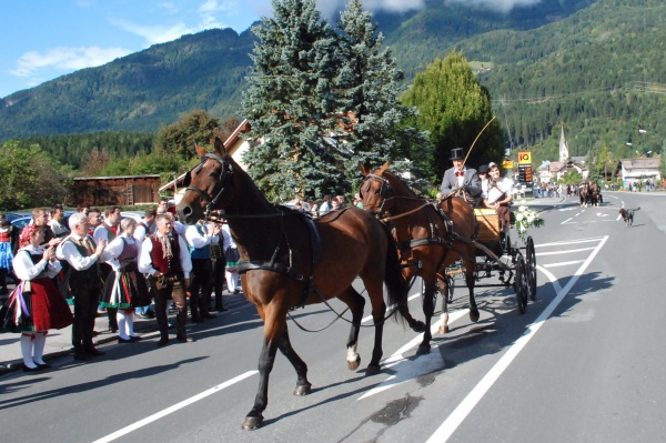 Umzug beim XV. Käsefestival in Kötschach-Mauthen